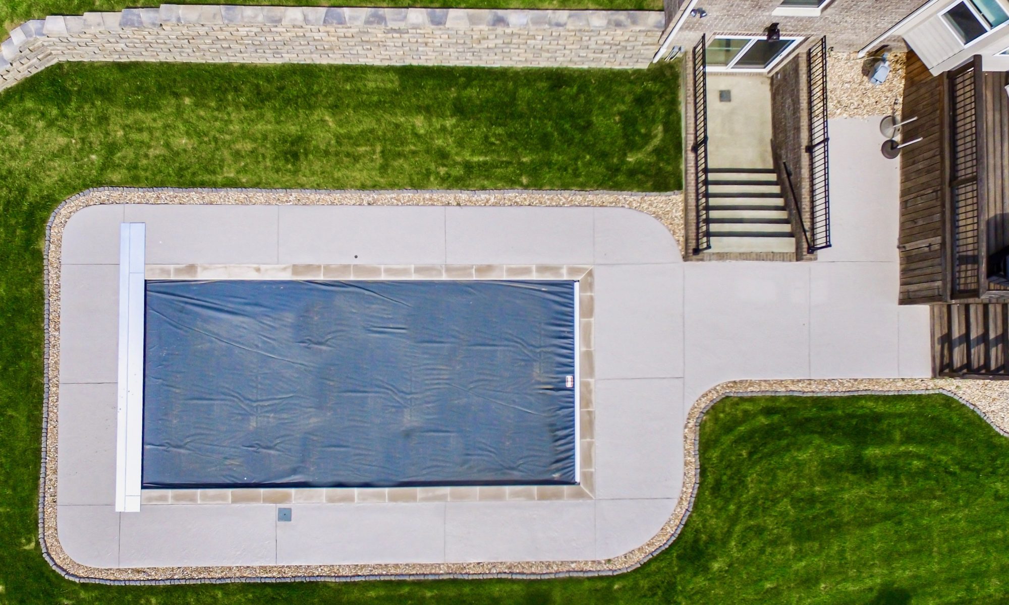 Precision Outdoors Carmel Pool Patio & Retaining Wall stamped concrete patio Italian slate template an accents belgard anchor highland stone cotswold mist color accent contemporary design simple concrete basketball court basic design custom