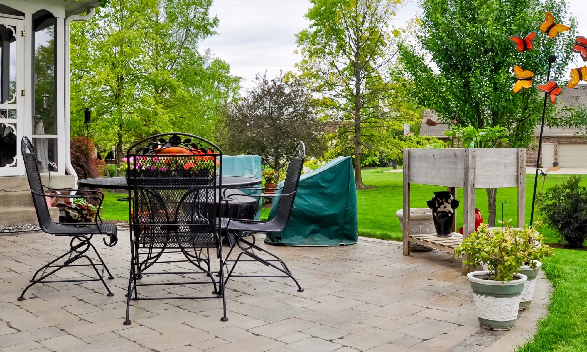 Precision Outdoors Unilock Block Patio Brussell Block Capthorne accents simple patio indianapolis indiana