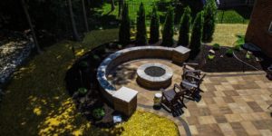 Precision Outdoors Westfield Indiana Firepit Unilock Techoblock