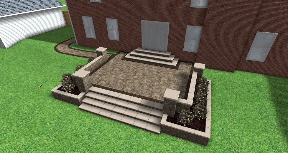 Patio belgard unilock precision outdoors design exterior living stone