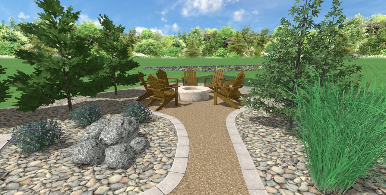 Southwest Remodel precision outdoors design paver patio privacy screen custom walkway fire pit area fence