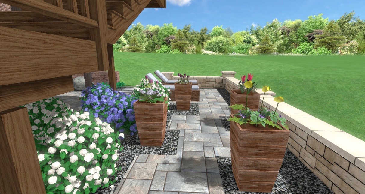 Long View Digital Design Planter Precision Outdoors Design Exterior Outdoor Living