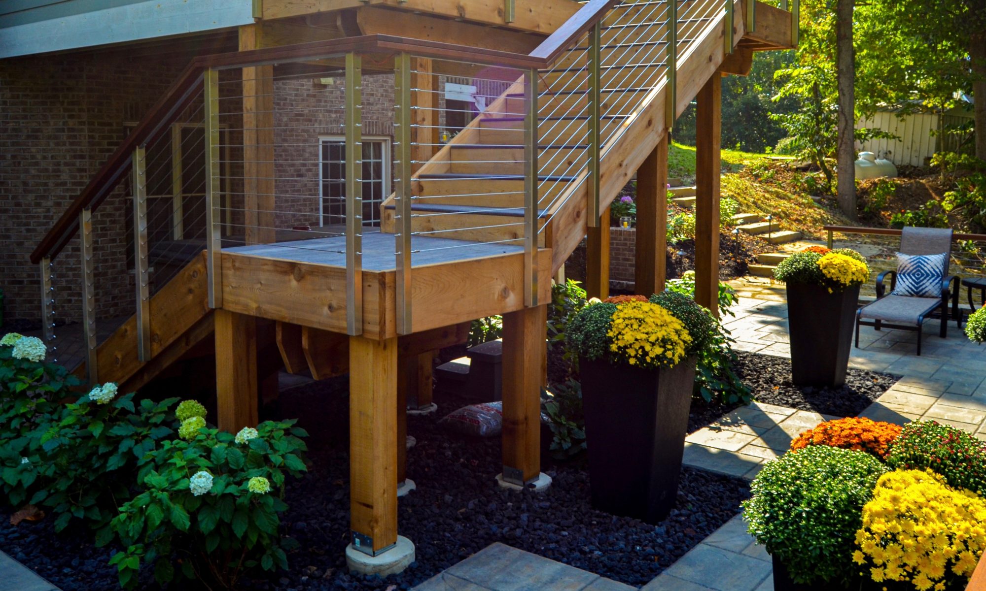 Stairs Lower View Precision Outdoors Avon Exterior Design