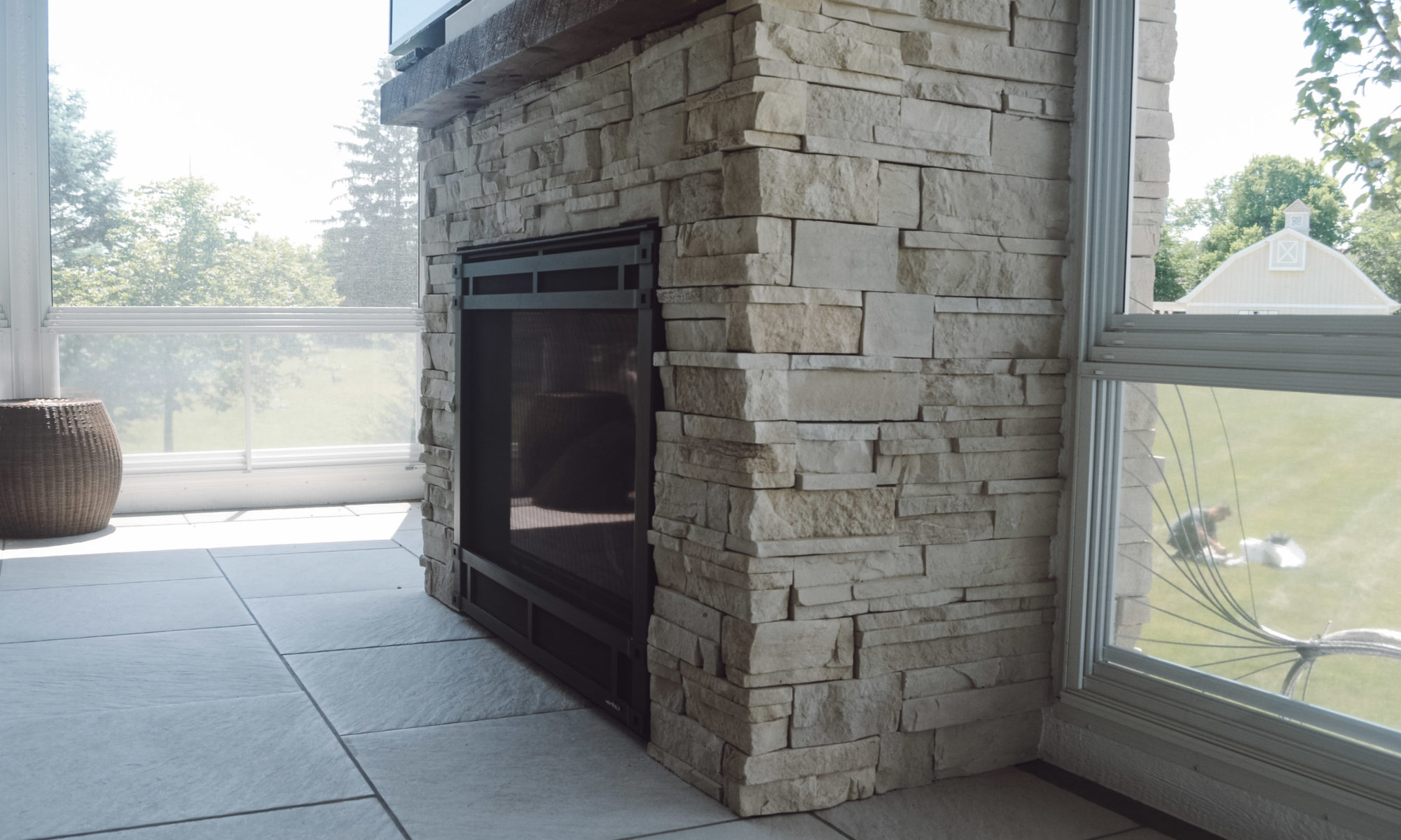 design carmel dream patio indiana precision outdoors landscaping four three seasons room design build fireplace paver patio firepit dinning grill kitchen