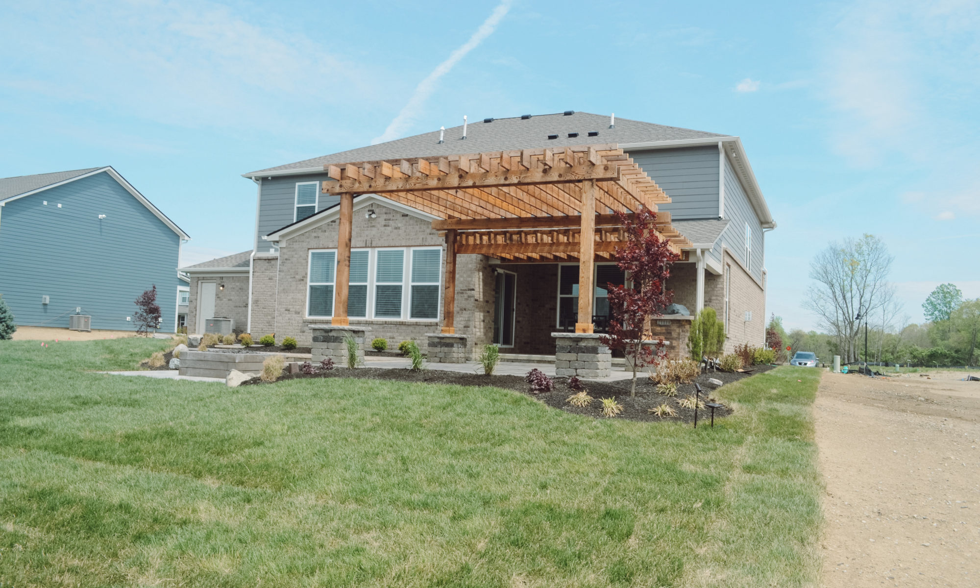 precision outdoors lawn care landscaping patio firepit pergola kitchen frill tech bloc fishers Indiana indianapolis