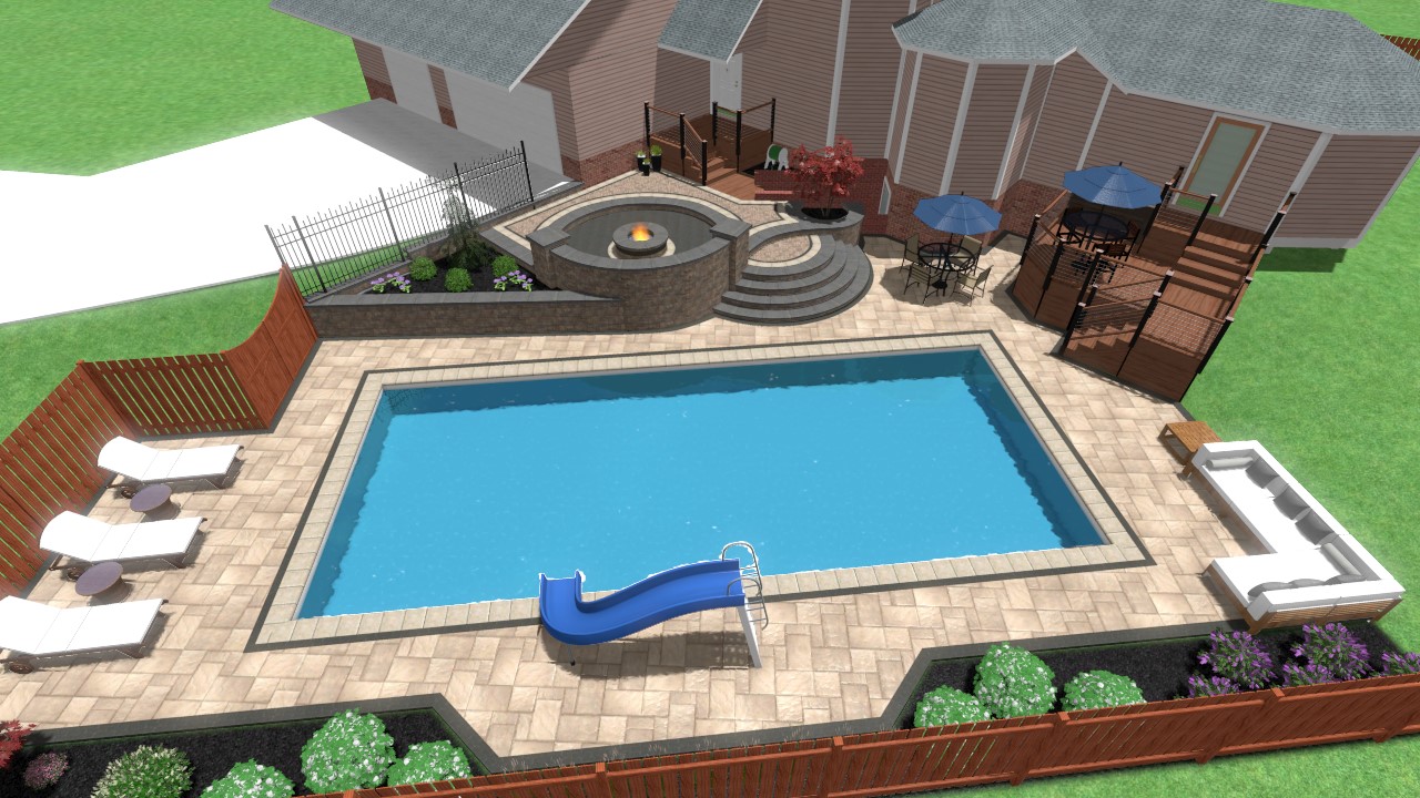 design precision outdoor modern elegance modern pool paver patio deck grill unilock