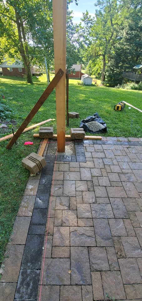 perry pergola precision outdoors landscaping cedar pergola paver patio