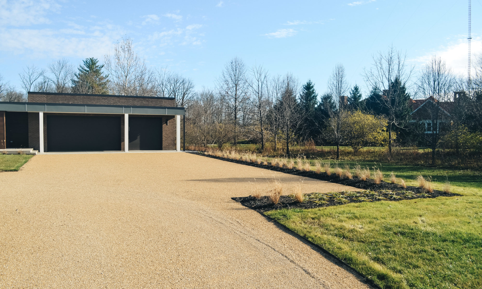 Precision Outdoors Carmel Art Silo custom landscaping swinging daybed walkways custom fencing Carmel indiana beautiful backyard