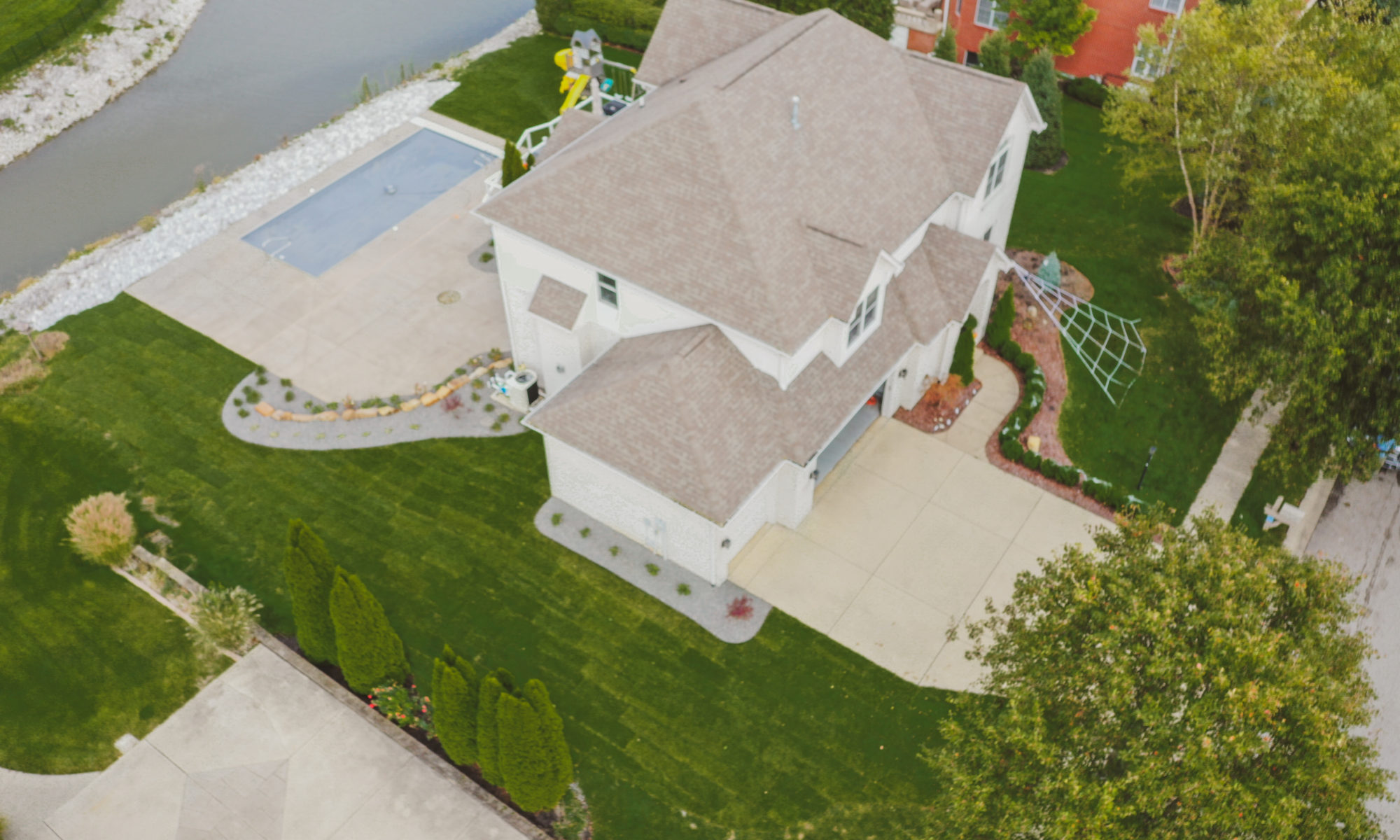 precision outdoors landscaping design outside backyard custom build dig install installation