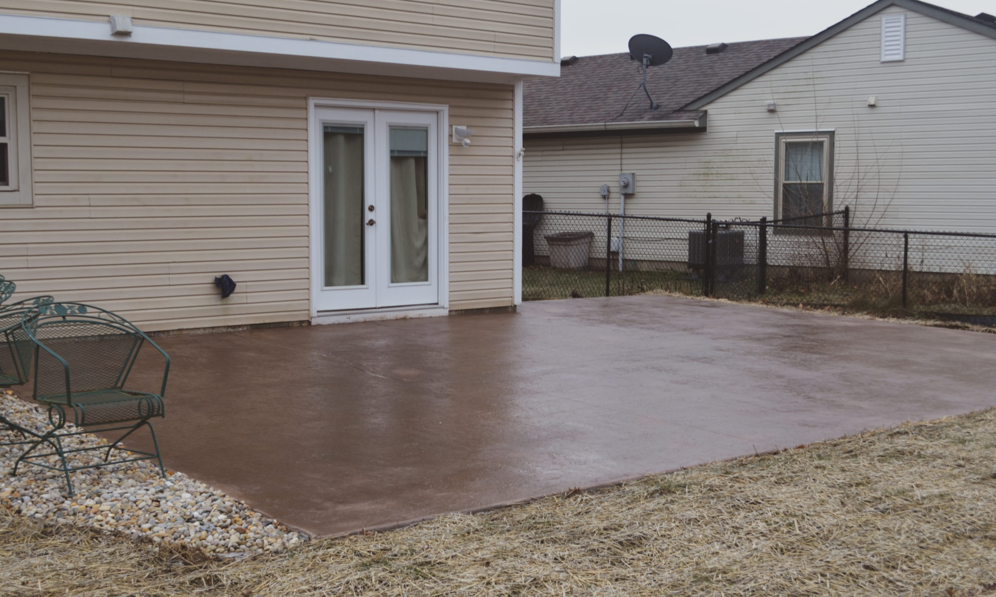 Precision Outdoors Fishers Stamped Concrete Patio Fishers indiana