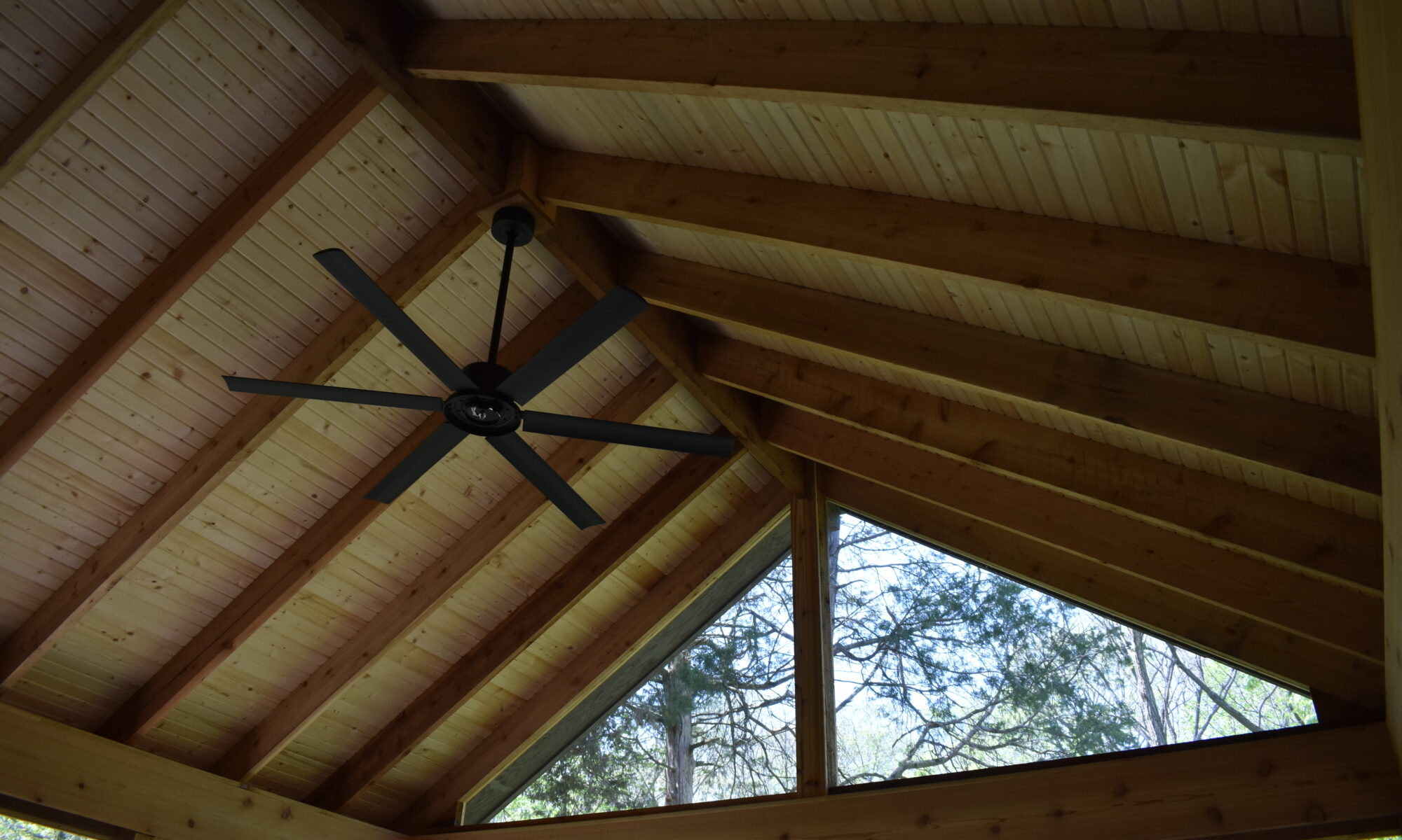 precision outdoors Bargersville elevated Exterior backyard remodel Trex composite decking concrete patio hot tub backyard goals dream backyard screened in porch outdoor living space dining area indiana exterior design relaxing outdoors tongue and groove ceiling modern cable railing custom rock landscaping walkway