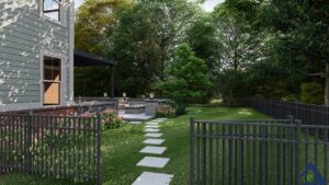 Kodiak Patio Precision Outdoors Exterior Design and Build Firm patio unique pattern paver patio backyard goals peaceful retreat home upgrade stone pathway walkway home improvement